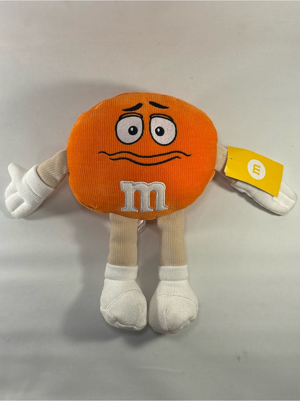 🟠Ⓜ️ M&M's ORANGE M&M CANDY CHARACTER PLUSH STUFFED TOY WITH TAGS Ⓜ️🟠